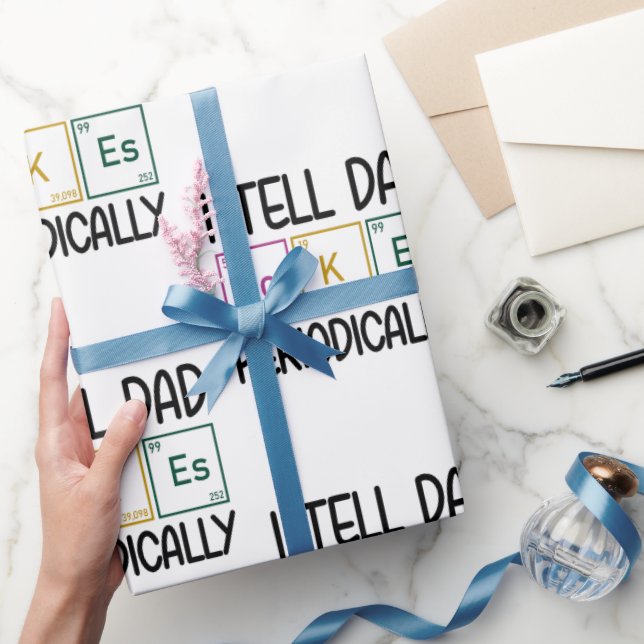 Papel De Presente Eu Digo Às Piadas Pais Periodicamente (Presentear)