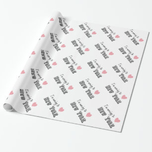 Papel De Presente Eu estou transportando-me a New York
