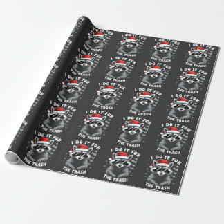 Papel De Presente Eu faço isso para o maldito guaxinim de Natal