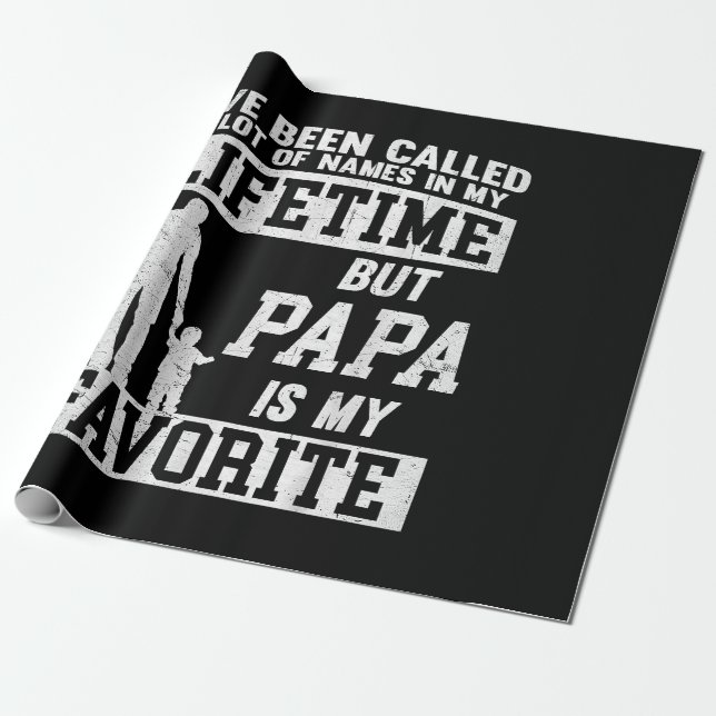 Papel De Presente Eu fui chamado de muitos nomes, mas do pai (Desenrolado)