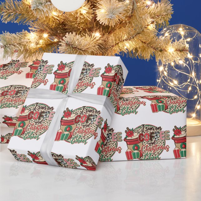 Papel De Presente Eu Funciono Com Café E Alegria De Natal (Feriados)