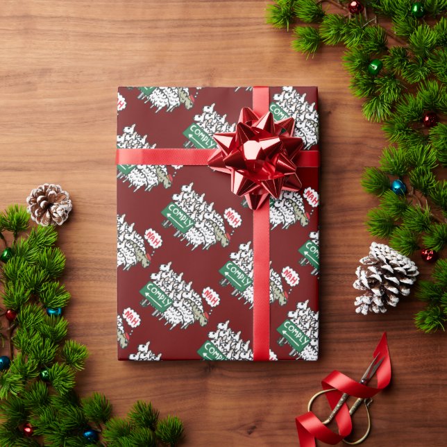 Papel De Presente Eu Não Cumprimento (Presente de Natal)