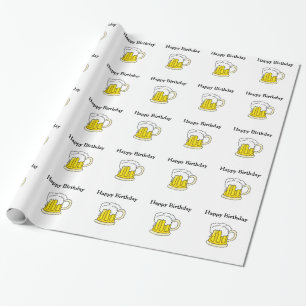 Papel De Presente Eu preciso um feliz aniversario da cerveja