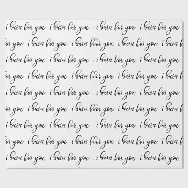 Papel De Presente Eu queimo para você (Barra)