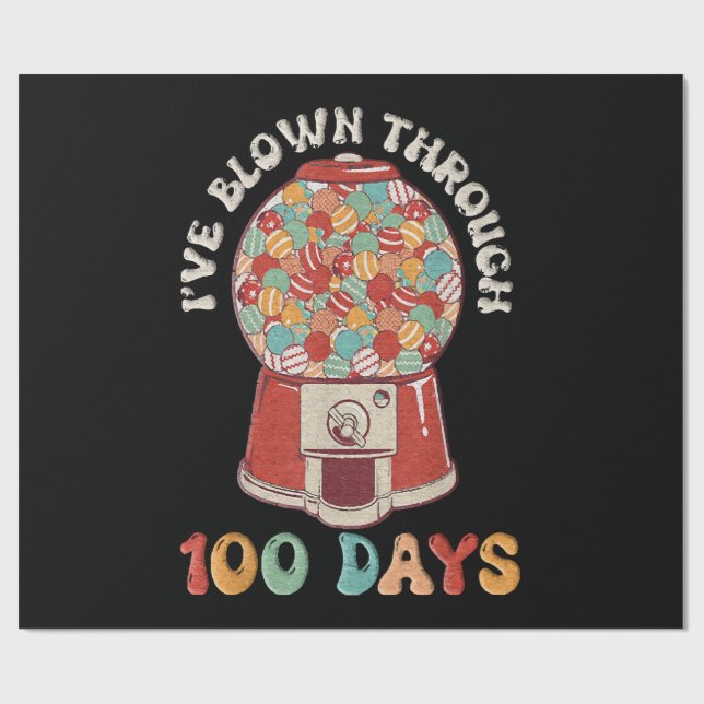 Papel De Presente Eu Soprei 100 Dias (Aberto)