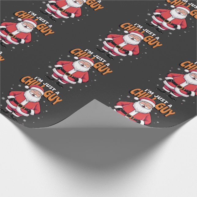 Papel De Presente Eu Sou Apenas um Cara Relax Meme Natal Divertido 2 (Ponta)