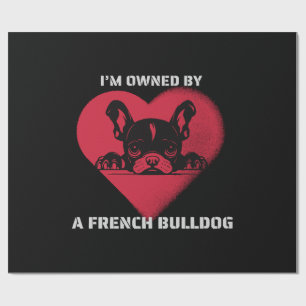 Papel De Presente Eu sou possuído por um Bulldog Francês