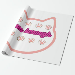 Papel De Presente Eu sou um gato picado