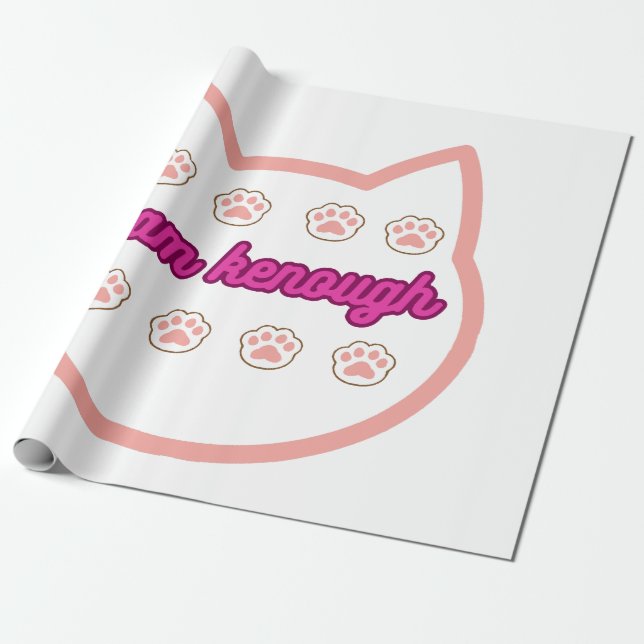 Papel De Presente Eu sou um gato picado (Desenrolado)