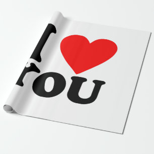 Papel De Presente Eu Te Amo