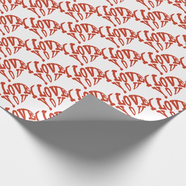 Papel De Presente Eu te amo (Ponta)