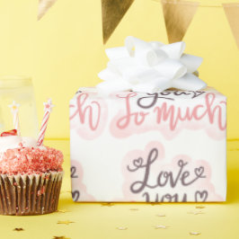 Papel De Presente Eu Te Amo Tantas Palavras De Arte