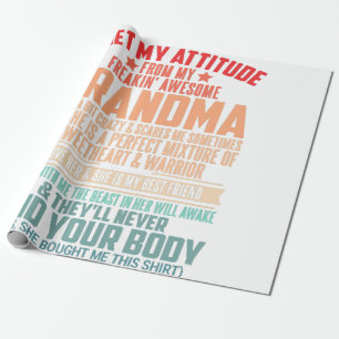 PAPEL DE PRESENTE EU TENHO A MINHA ATITUDE DA MINHA GRÁTICA AVÓ.