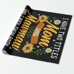 Papel De Presente Eu Tenho Dois Títulos De Presente De Mamãe, Pres