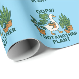 Papel De Presente Eu Tenho Outra Planta Pato Bobo Amante de Plantas