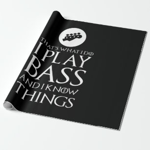 Papel De Presente Eu Toco Violão Bass Engraçado