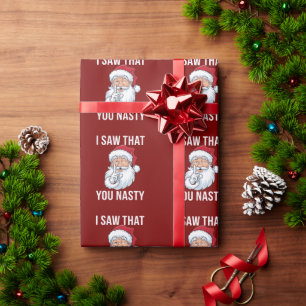 Papel De Presente Eu Vi Que Seu Feliz Natal Hilário