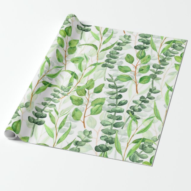 Papel De Presente Eucalyptus (Desenrolado)
