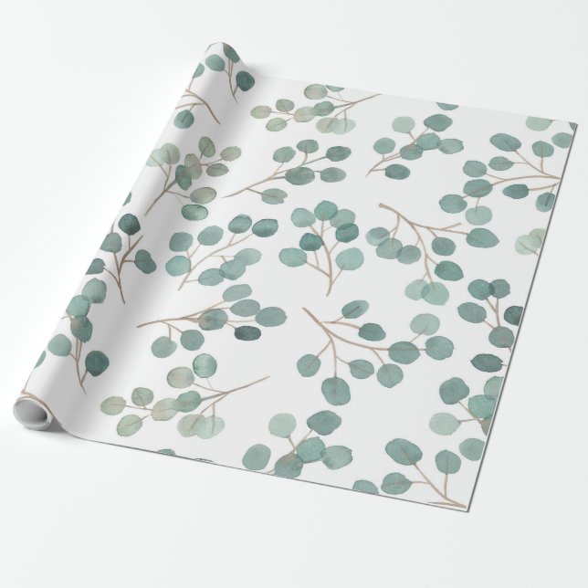 Papel De Presente Eucalyptus (Desenrolado)
