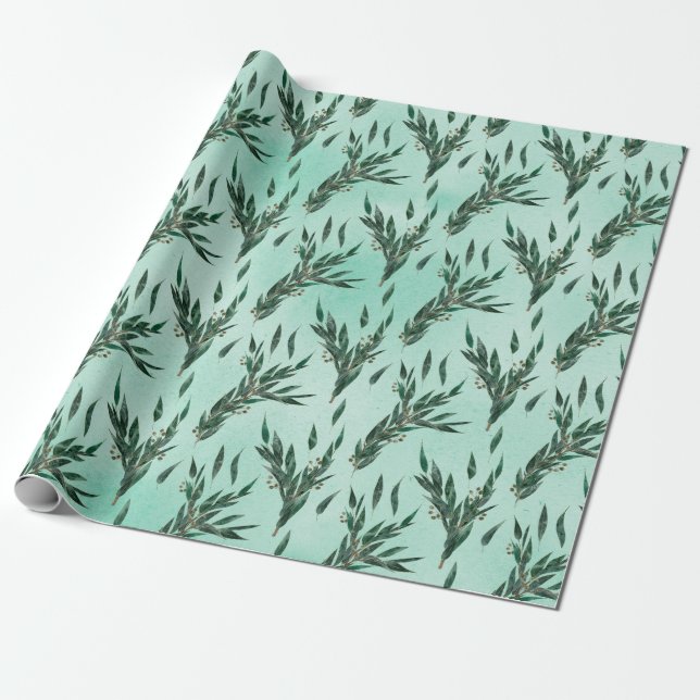 Papel De Presente Eucalyptus (Desenrolado)