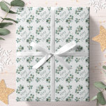 Papel De Presente Eucalyptus Felry Christmas Watercolor Botânico<br><div class="desc">Este papel de embrulho de Natal apresenta um design moderno com folhagem de folha de eucalipto com aquarela e um texto MERRY CHRISTMAS.</div>