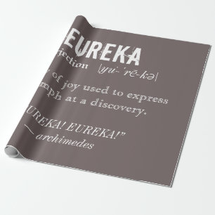 Papel De Presente Eureka Definition Archimedes Princípio Ciência