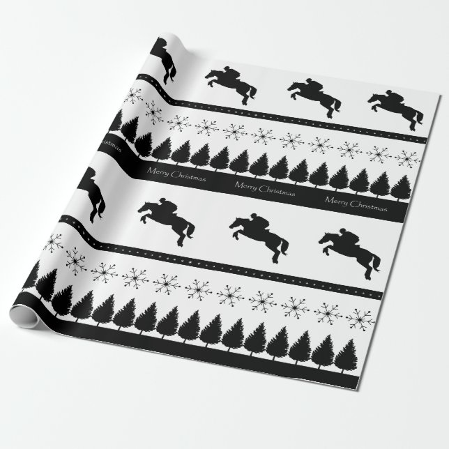 Papel De Presente Eventer equestre (Desenrolado)