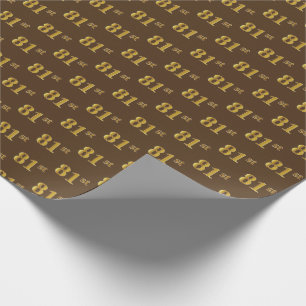 Papel De Presente Evento Castanho, Faux Dourado 81ruas (Oitenta-Prim