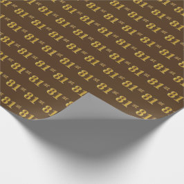 Papel De Presente Evento Castanho, Faux Dourado 81ruas (Oitenta-Prim