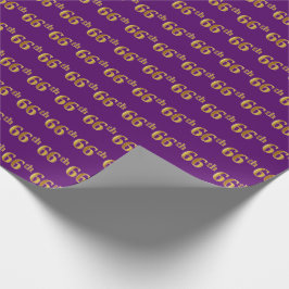Papel De Presente Evento Dourado 66 (66), Roxo