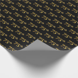 Papel De Presente Evento Dourado 75 (75-5) preto
