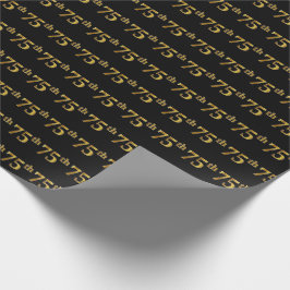 Papel De Presente Evento Dourado 75 (75-5) preto