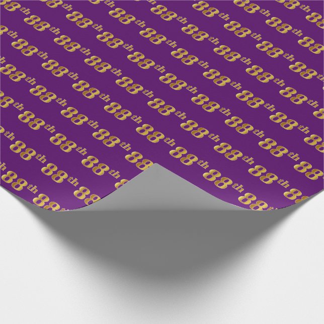 Papel De Presente Evento Dourado 88 (Oitava-Oitava), Roxo (Ponta)