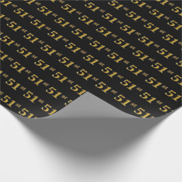Papel De Presente Evento Preto, Faux Dourado 51ruas (Cinquenta-Prime