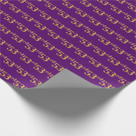 Papel De Presente Evento Roxo, Faux Dourado 53º (53º)
