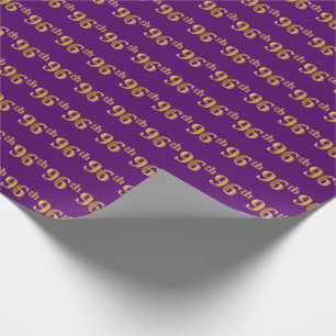Papel De Presente Evento Roxo, Faux Dourado 96º (90º-Sexto)