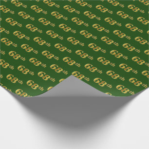 Papel De Presente Evento Verde, Faux Dourado 68º (Sessenta e Oitavo)