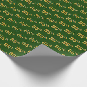 Papel De Presente Evento Verde, Faux Dourado 86º (oitenta e seis)