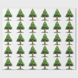 Papel De Presente Evergreen forest