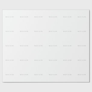 Papel De Presente Exclusivo Pessoal Moderno Adicionar Nome Minimalis
