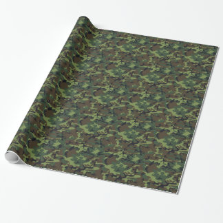 Papel De Presente Exército Camo