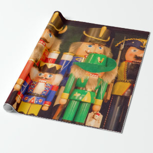 Papel De Presente Exército de Nutcrackers do Natal