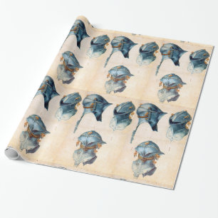 PAPEL DE PRESENTE EXÉRCITOS ANTICOS KNIGHT / TRÊS ESTUDOS DE UM HELM