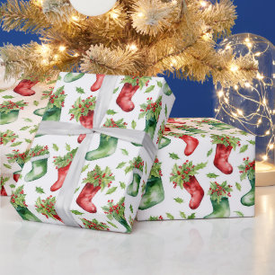 Papel De Presente Existências de Natal de Aquarela