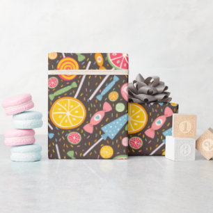 Papel De Presente Explosão arenosa Colorida Azul Azul Laranja