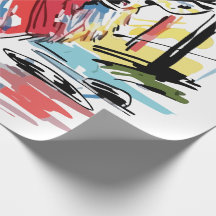 Expressionismo Abstrato Veado Néon Matte