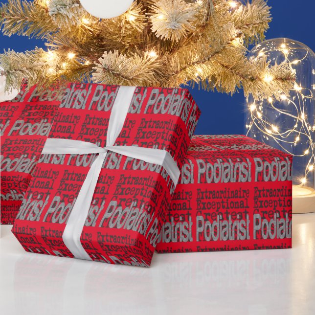 Papel De Presente Extraordinário de podiatra (Feriados)