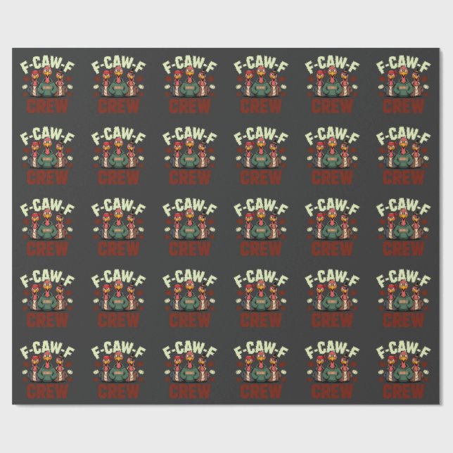 Papel De Presente F-Caw-F Crew apresenta Perus para Ação de Graças (Aberto)