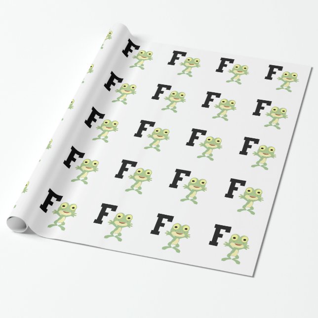 Papel De Presente F é para Frogman (Desenrolado)