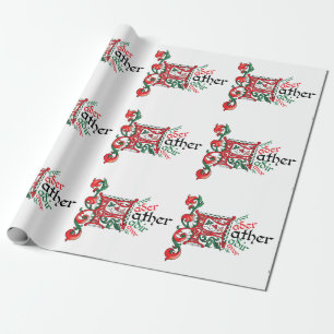 Papel De Presente F é para o Padre Wraping Paper